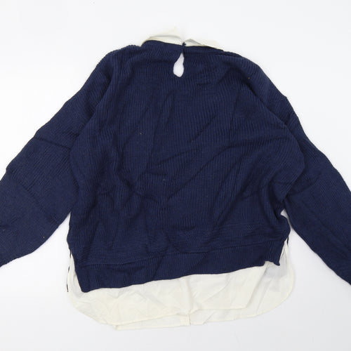 George Womens Blue   Pullover Sweatshirt Size XL
