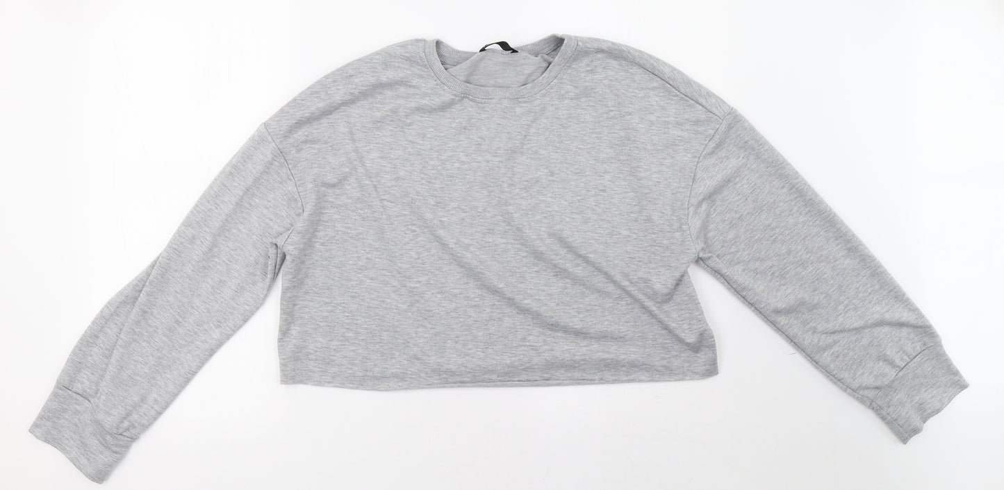 SheIn Womens Grey   Pullover Hoodie Size L