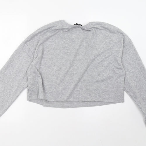 SheIn Womens Grey   Pullover Hoodie Size L