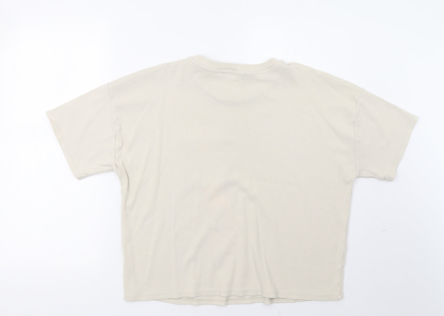 George Womens Beige   Basic T-Shirt Size 12