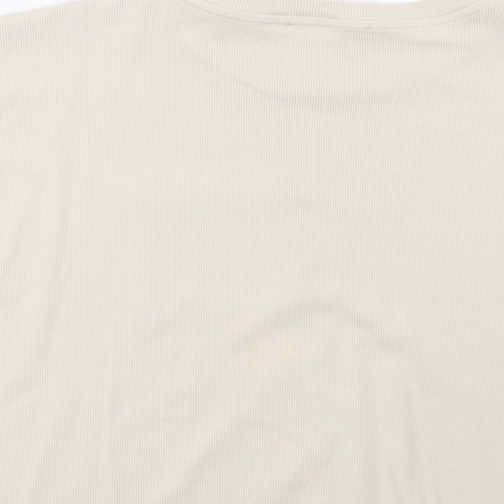 George Womens Beige   Basic T-Shirt Size 12