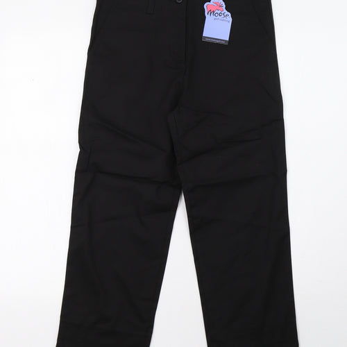 moose Womens Black   Trousers  Size 10 L26 in