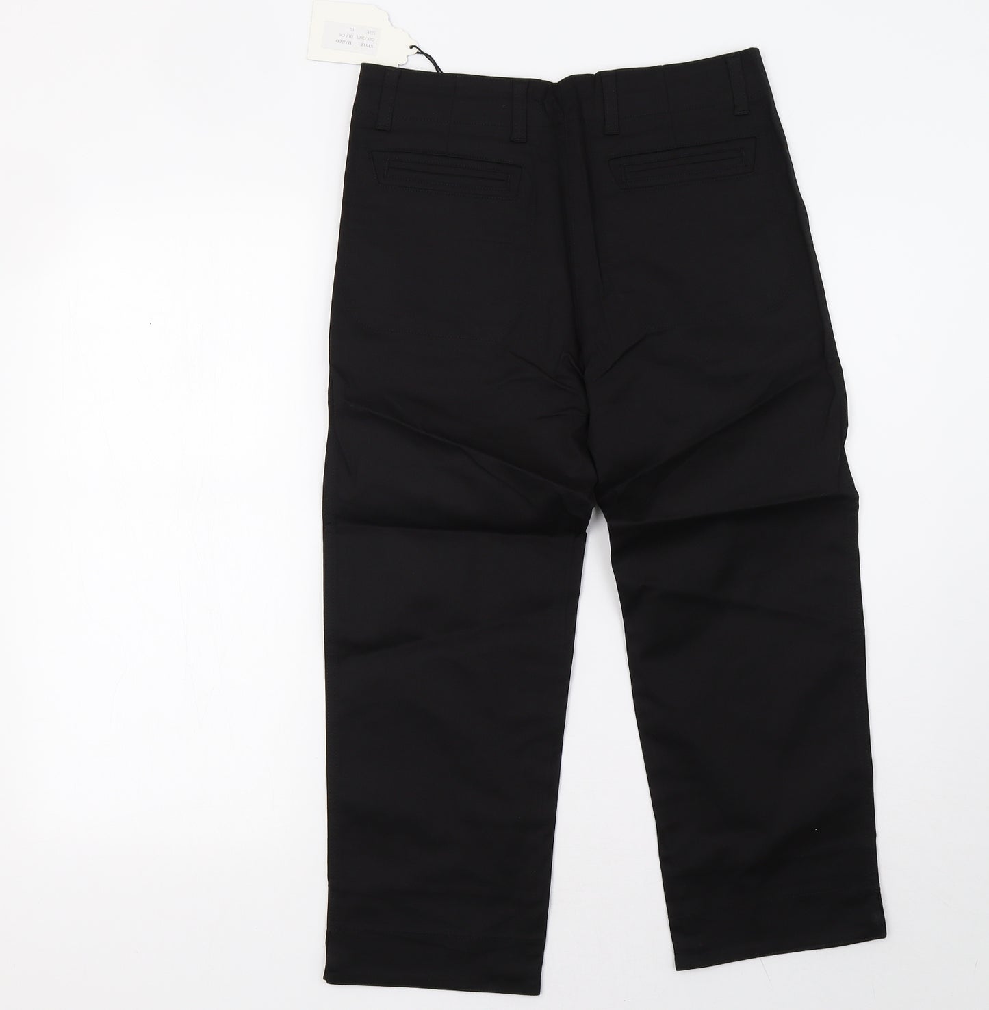 moose Womens Black   Trousers  Size 10 L26 in