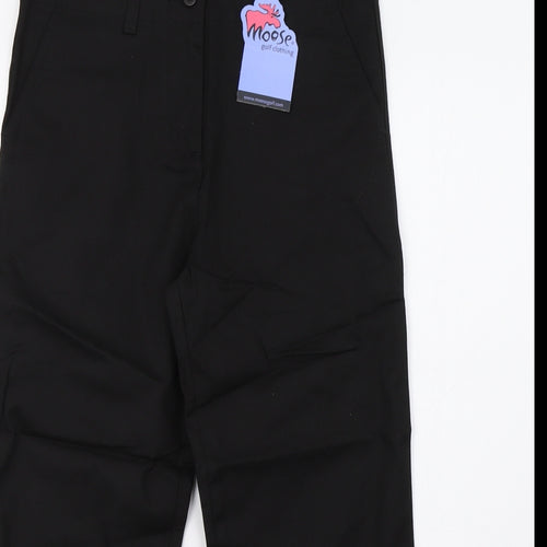 moose Womens Black   Trousers  Size 10 L26 in