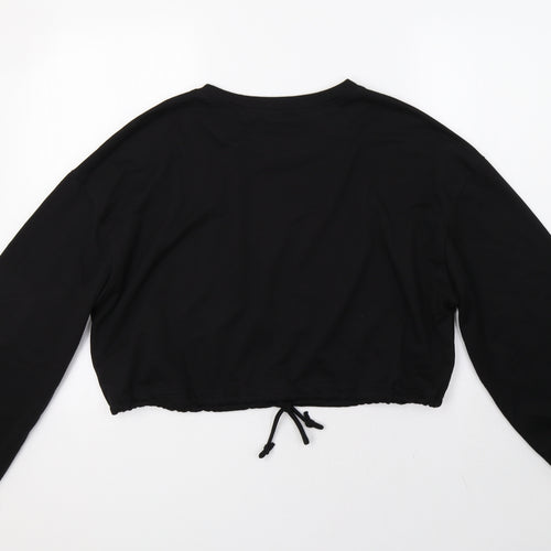 SheIn Womens Black   Pullover Sweatshirt Size XL