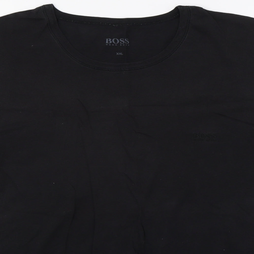 HUGO BOSS Mens Black    T-Shirt Size 2XL