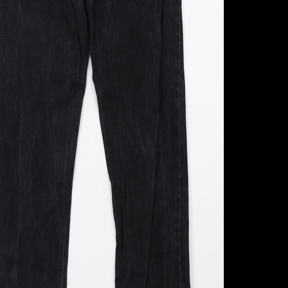 Primark Mens Black  Denim Straight Jeans Size 32 L32 in