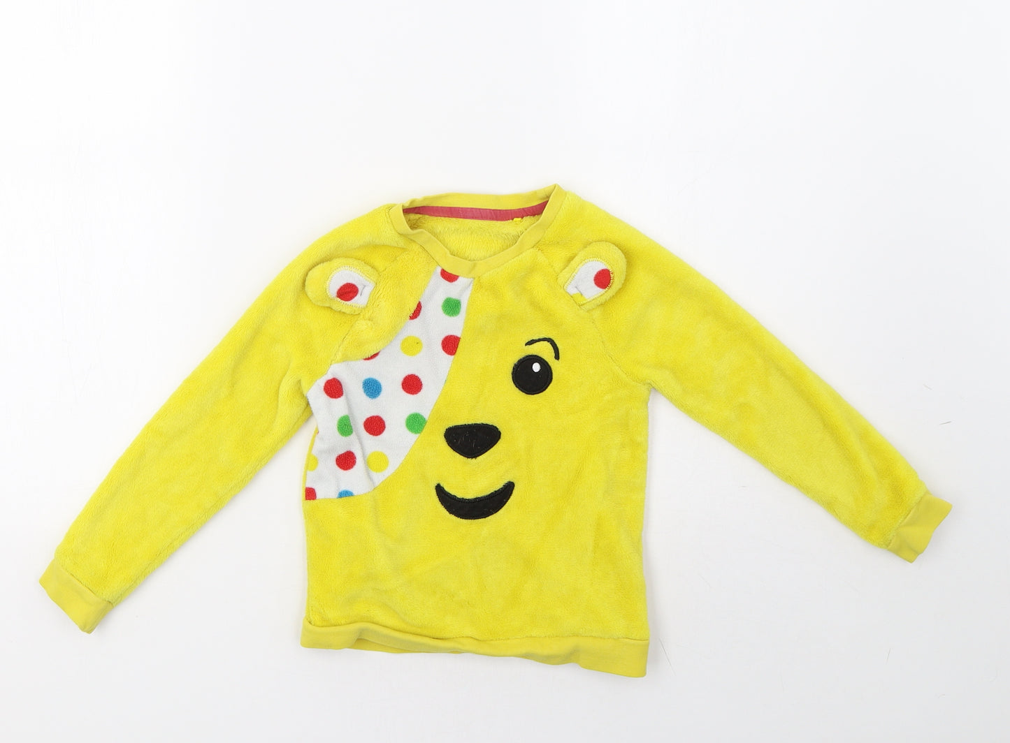 George Boys Yellow    Pyjama Top Size 4-5 Years