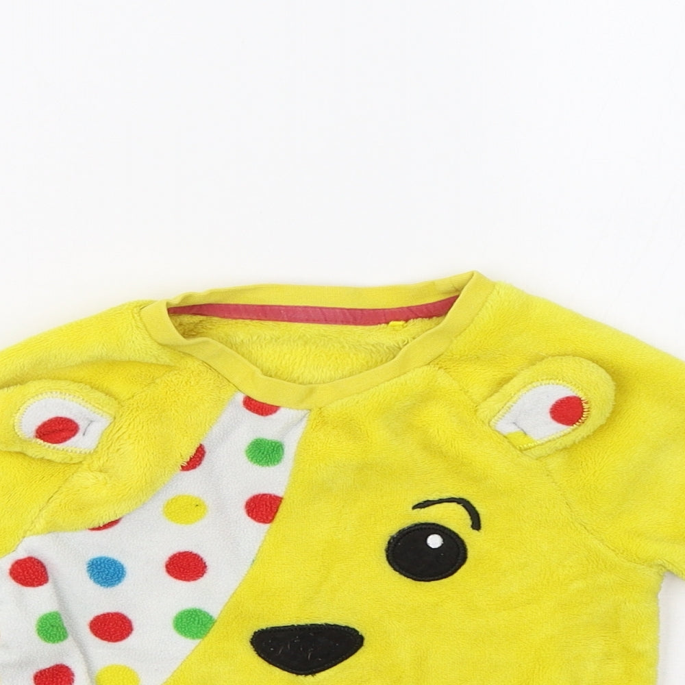George Boys Yellow    Pyjama Top Size 4-5 Years