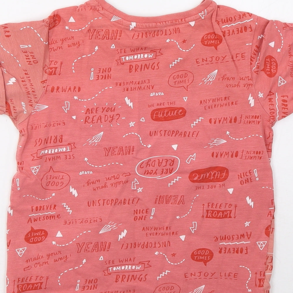 George Girls Pink   Basic T-Shirt Size 5-6 Years