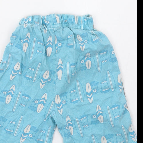 George Boys Blue Polka Dot   Sleep Shorts Size 3-4 Years