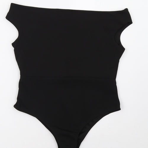 Missguided Womens Black   Bodysuit One-Piece Size 12