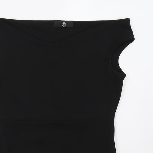 Missguided Womens Black   Bodysuit One-Piece Size 12