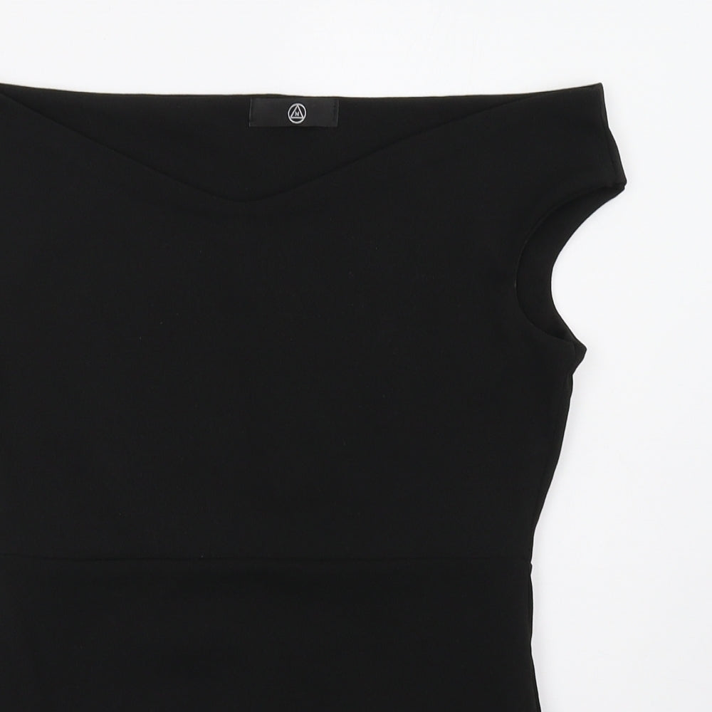 Missguided Womens Black   Bodysuit One-Piece Size 12