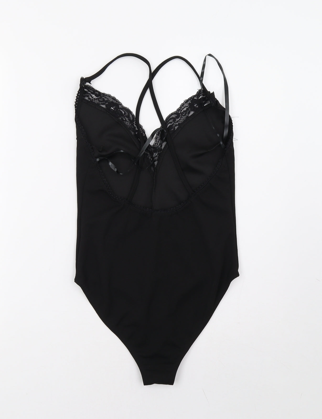 Missguided Womens Black   Bodysuit One-Piece Size 10
