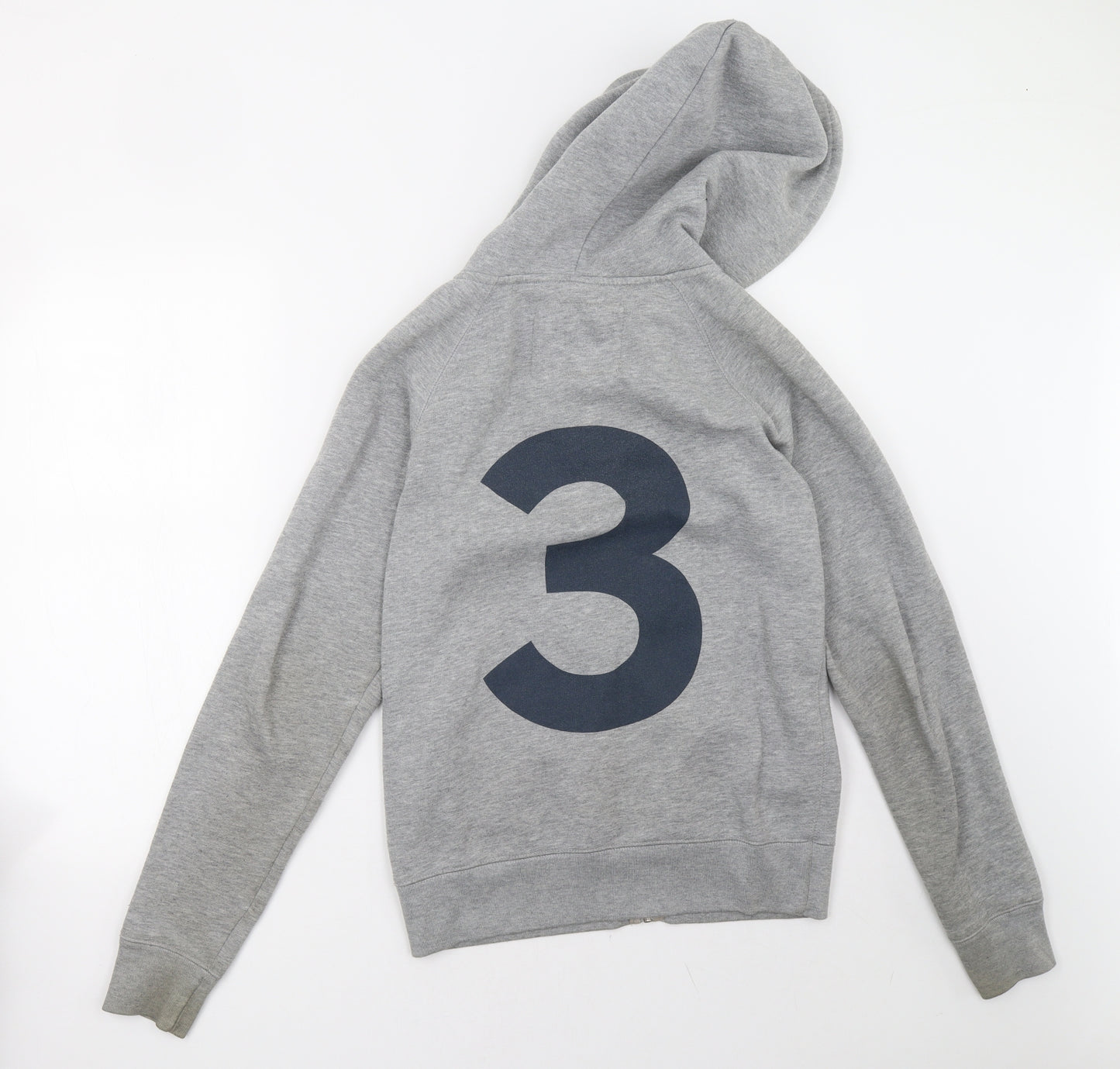Jack Wills Womens Grey   Full Zip Hoodie Size 12