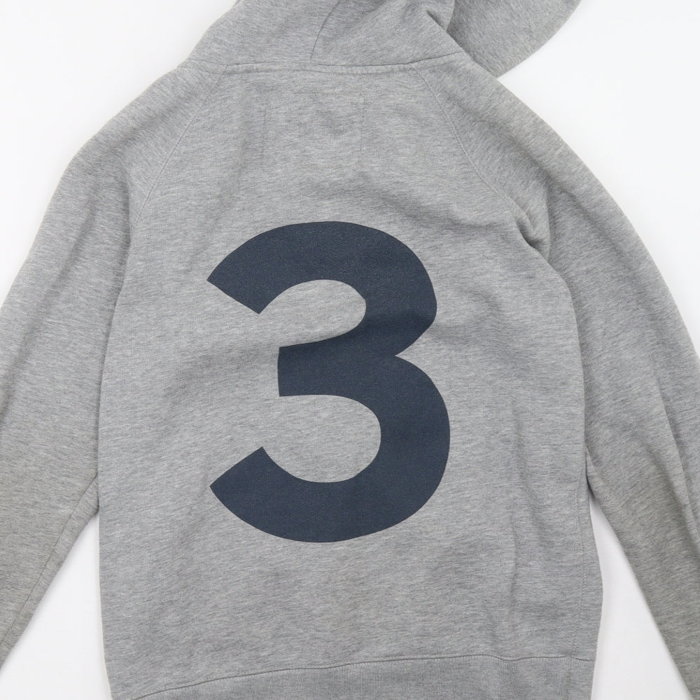 Jack Wills Womens Grey   Full Zip Hoodie Size 12