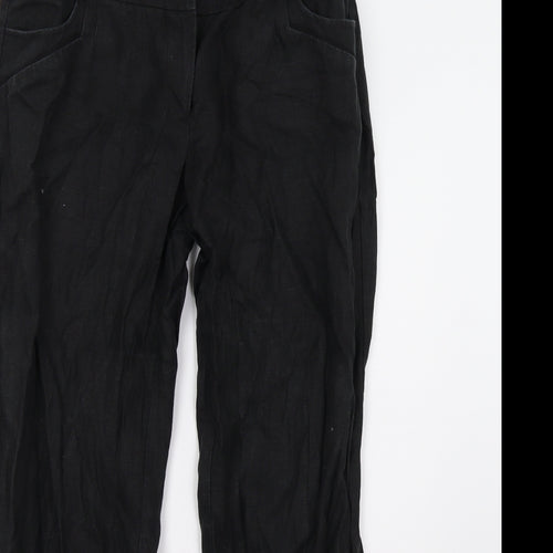 NEXT Womens Black   Trousers  Size 12 L28 in