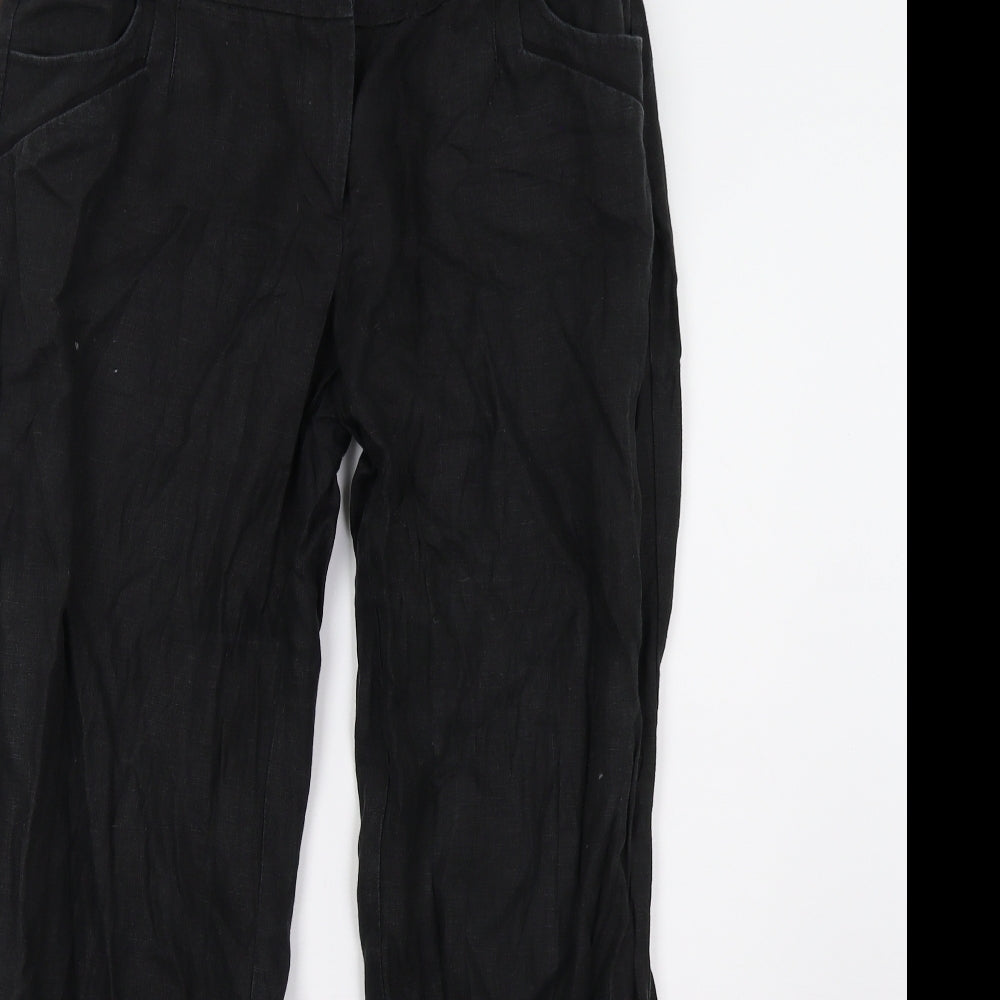NEXT Womens Black   Trousers  Size 12 L28 in