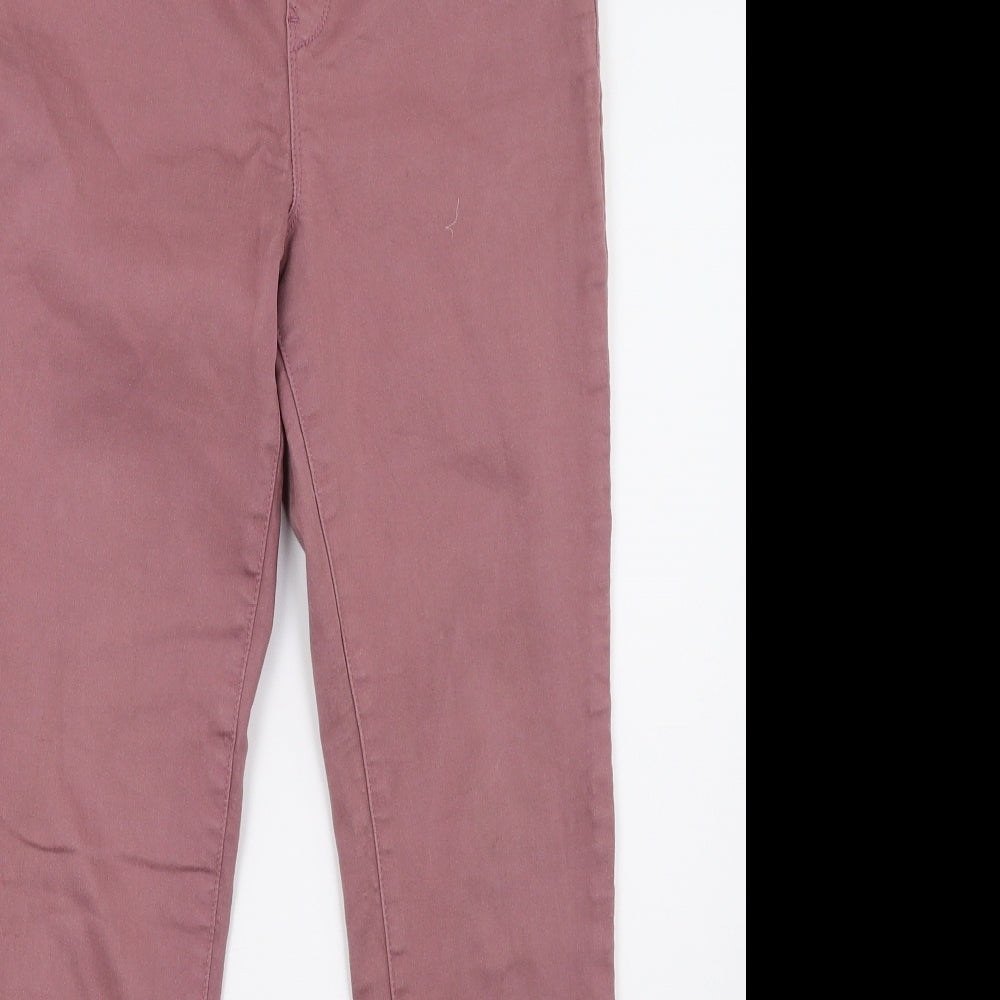 George Womens Pink  Denim Jegging Trousers Size 12 L30 in