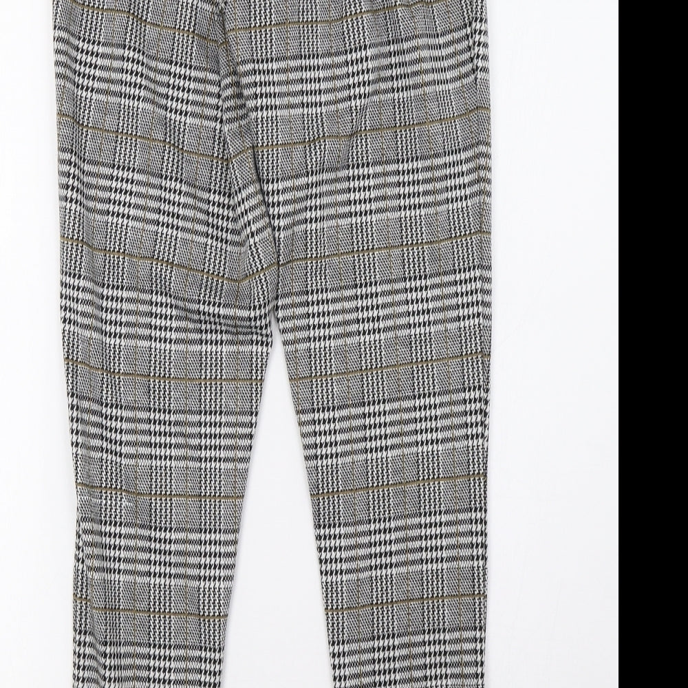 ESMARA Womens Black Check  Trousers  Size 10 L28 in