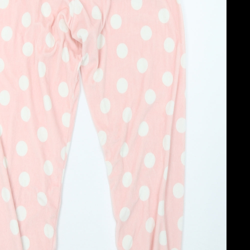 Primark Womens Pink Polka Dot   Pyjama Pants Size 8