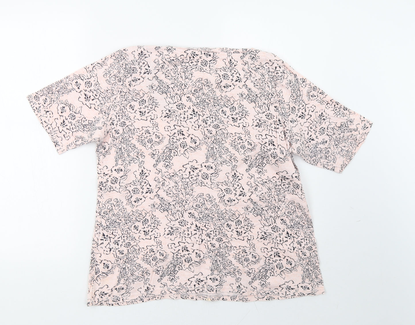 Marks and Spencer Womens Pink   Basic T-Shirt Size 18