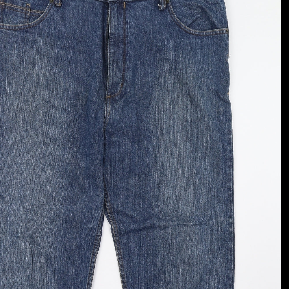 Marks and Spencer Mens Black  Denim Straight Jeans Size 40 L33 in
