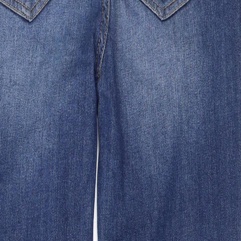 F&F Womens Blue  Denim Cropped Jeans Size 8 L23 in