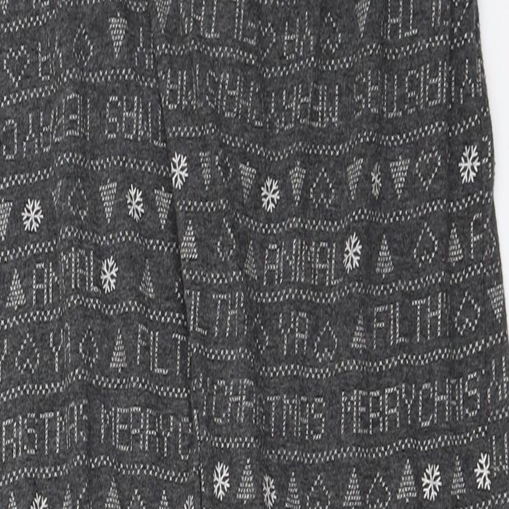 Primark Girls Grey Solid  Top Pyjama Pants Size S  - Home Alone christmas