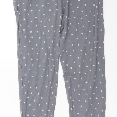 F&F Womens Grey Solid  Top Pyjama Pants Size 6