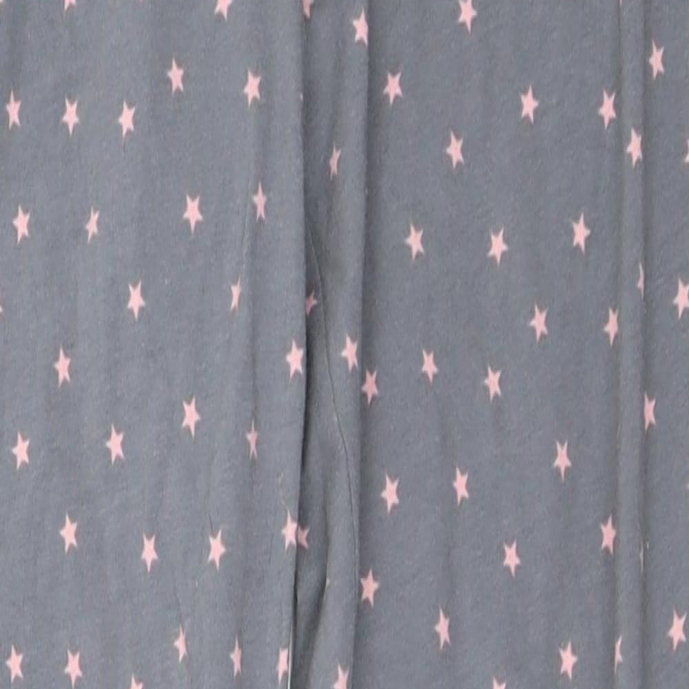 F&F Womens Grey Solid  Top Pyjama Pants Size 6