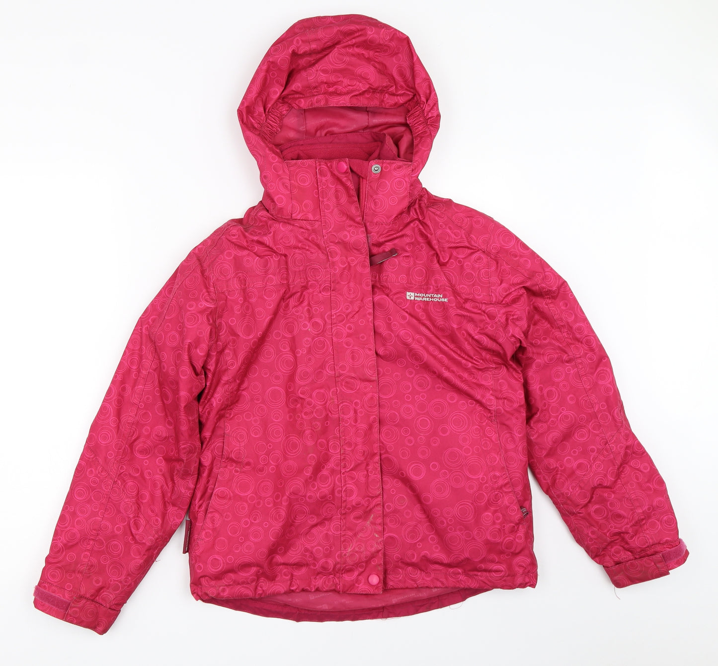Mountain Warehouse Girls Pink   Rain Coat Coat Size 11-12 Years