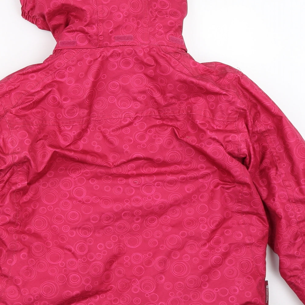 Mountain Warehouse Girls Pink   Rain Coat Coat Size 11-12 Years