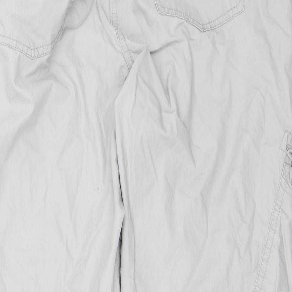 George Womens Grey   Cropped Trousers Size 16 L24 in