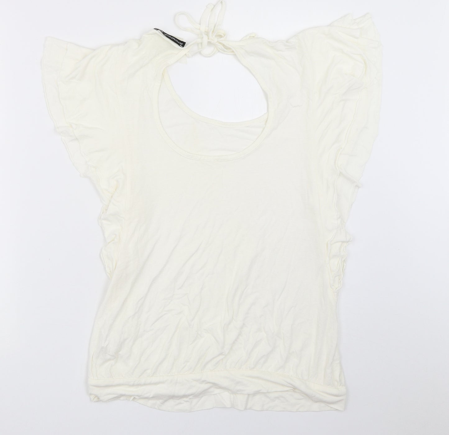 Atmosphere Womens Ivory   Basic T-Shirt Size 14
