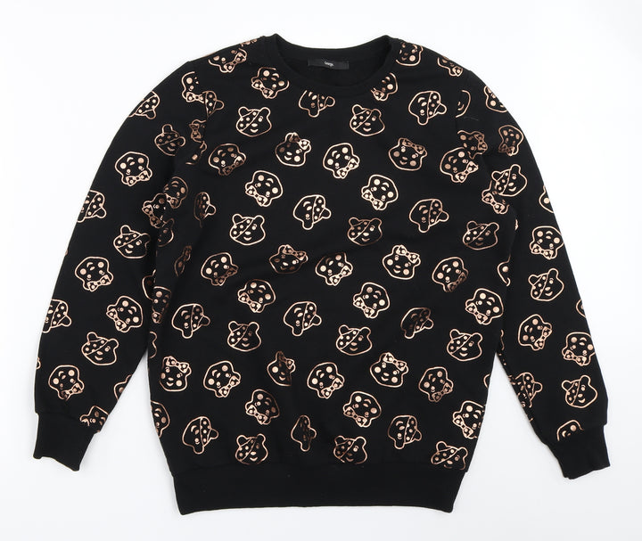 George Womens Black   Pullover Sweatshirt Size S