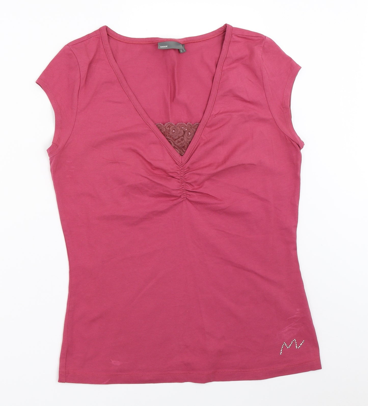 MGXX Womens Pink   Basic T-Shirt Size L