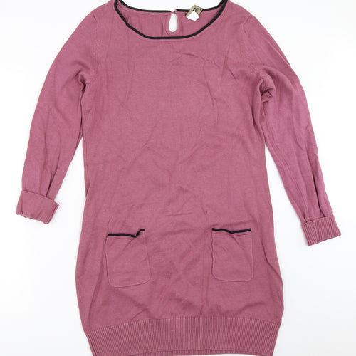 B.C. Best Connections Womens Purple   Tunic Jumper Size 14