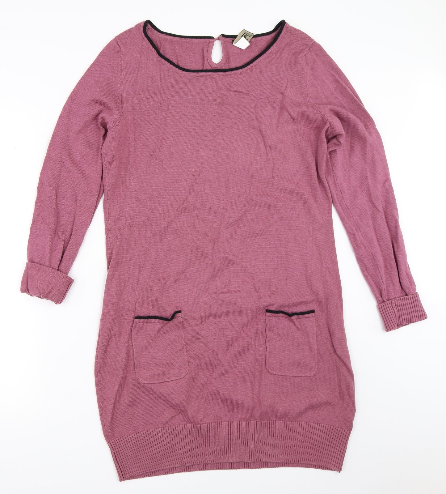 B.C. Best Connections Womens Purple   Tunic Jumper Size 14