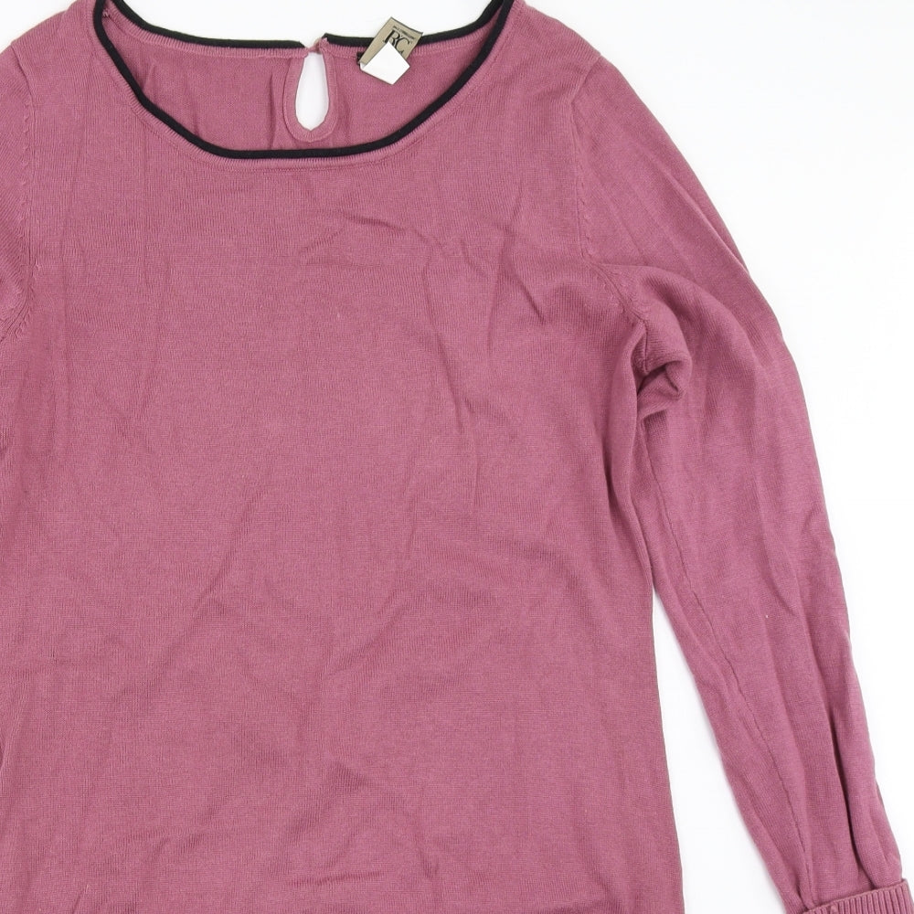 B.C. Best Connections Womens Purple   Tunic Jumper Size 14