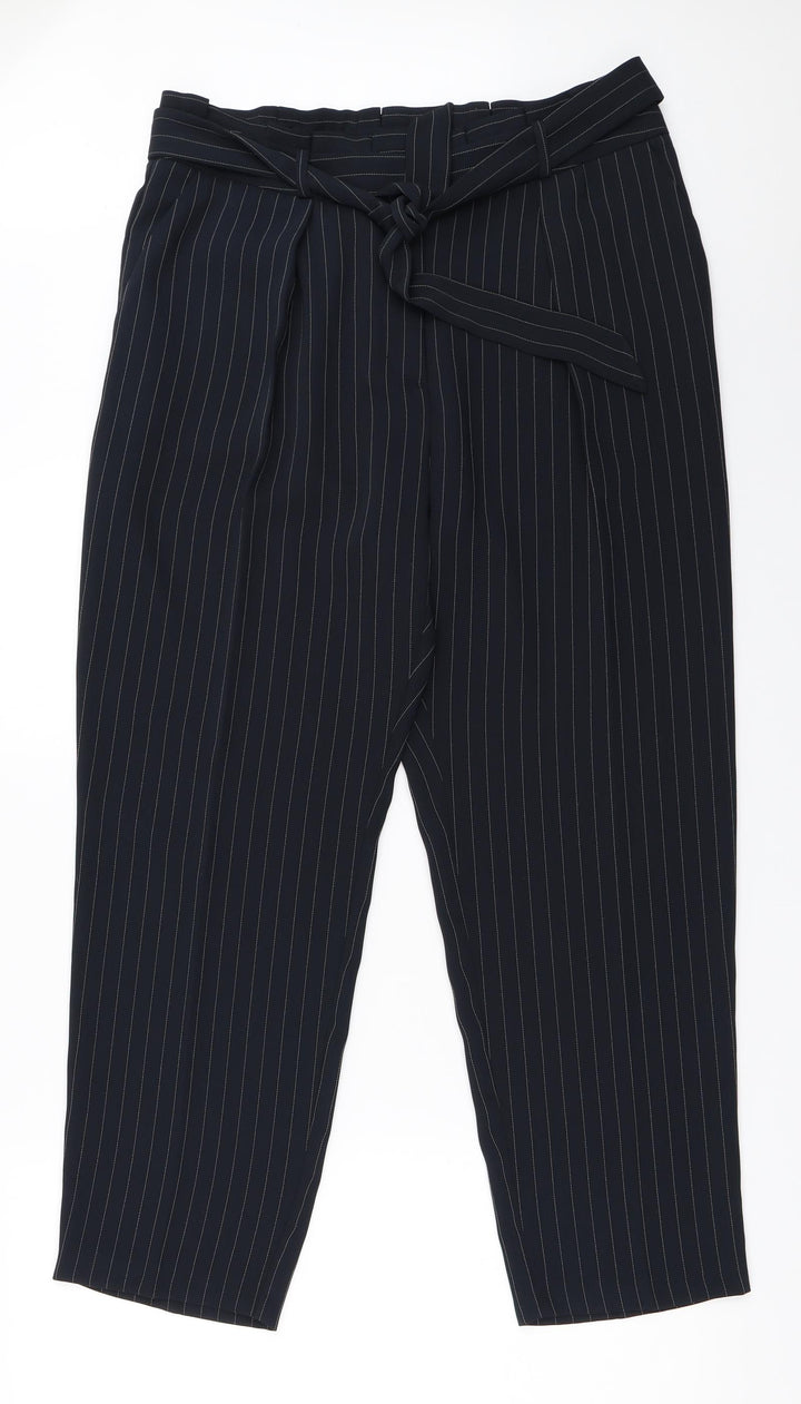 Oasis Womens Black Trousers Size 14 L27 in