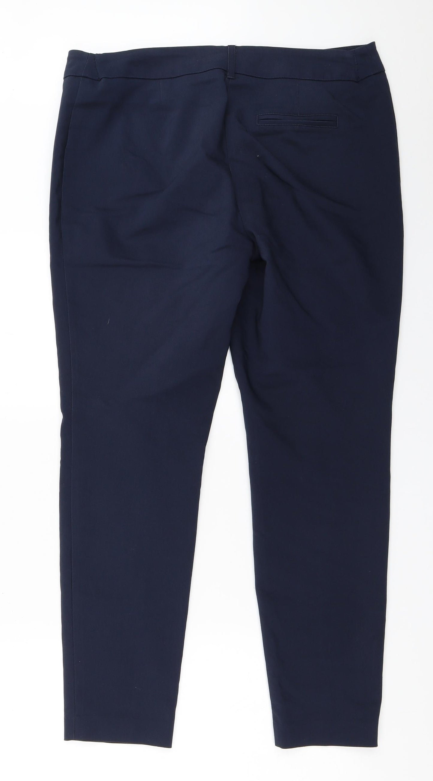 Papaya Womens Blue   Capri Trousers Size 14 L28 in