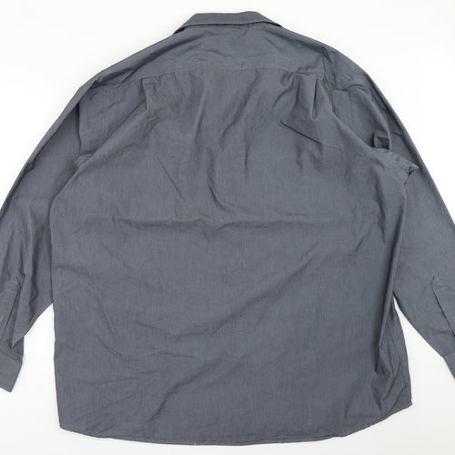 Debenhams Mens Grey    Button-Up Size 18.5