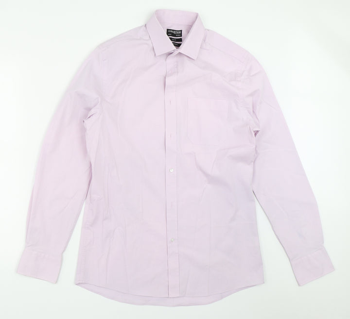 Debenhams Mens Purple    Button-Up Size 15.5