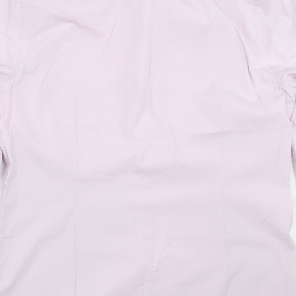 Debenhams Mens Purple    Button-Up Size 15.5