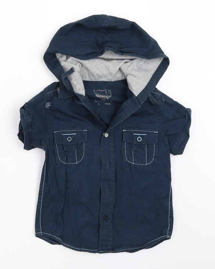 Debenhams Boys Blue   Basic Button-Up Size 4 Years