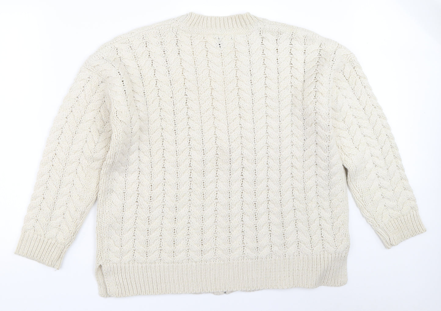 Papaya Womens Ivory   Full Zip Jumper Size L