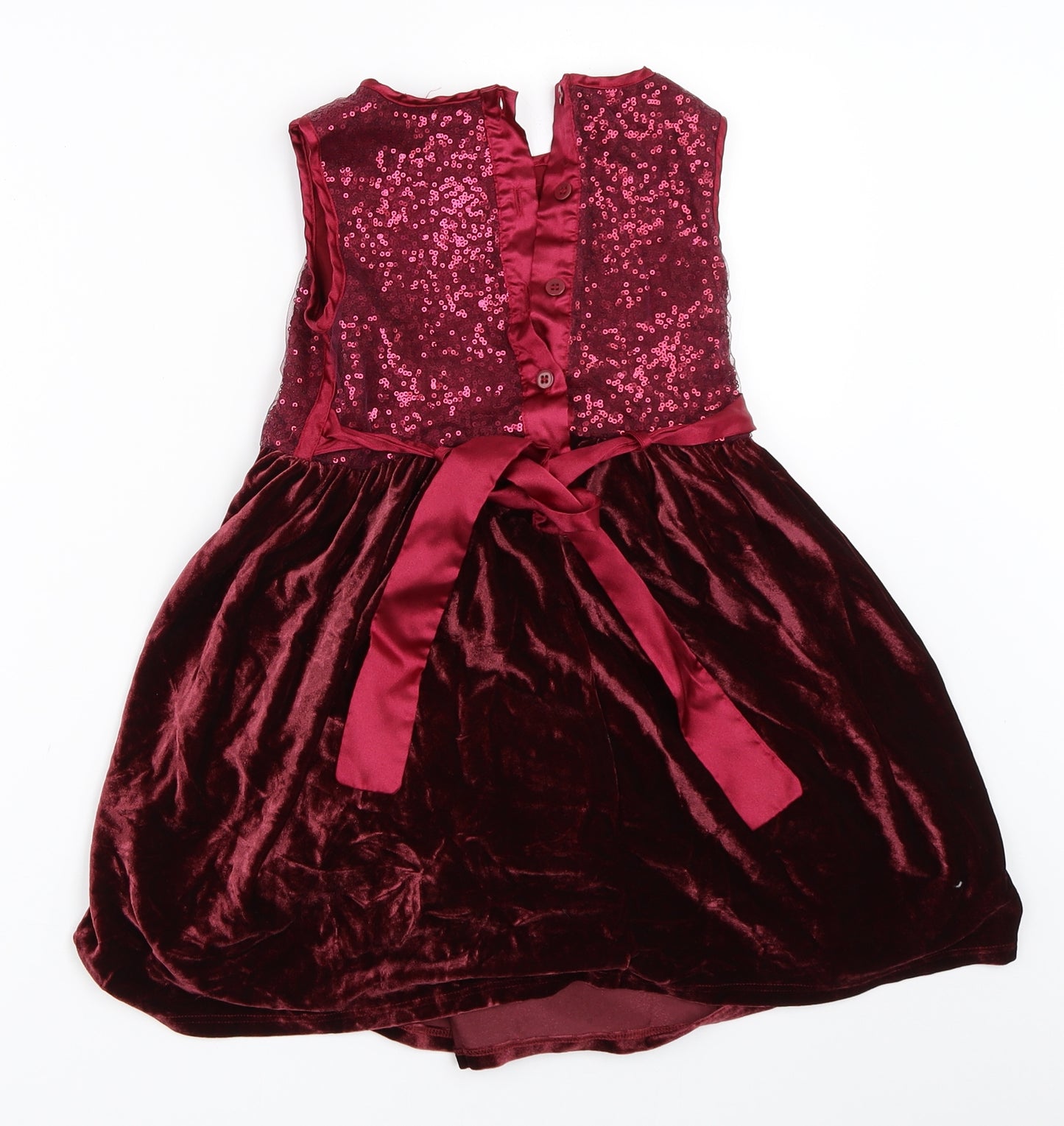 TU Girls Red   Fit & Flare  Size 5-6 Years