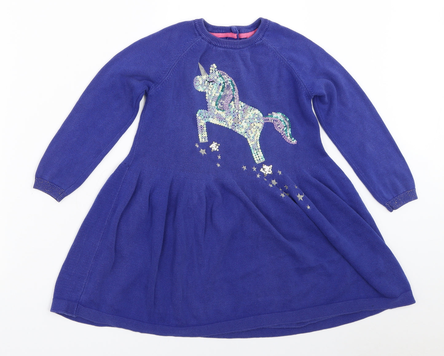 Marks and Spencer Girls Blue   Fit & Flare  Size 5-6 Years